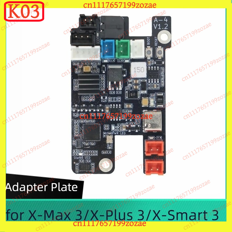 Tech X - K03 Druckkopf-Adapterplatte PCBA Ersatz-Reparaturteile für QIDI