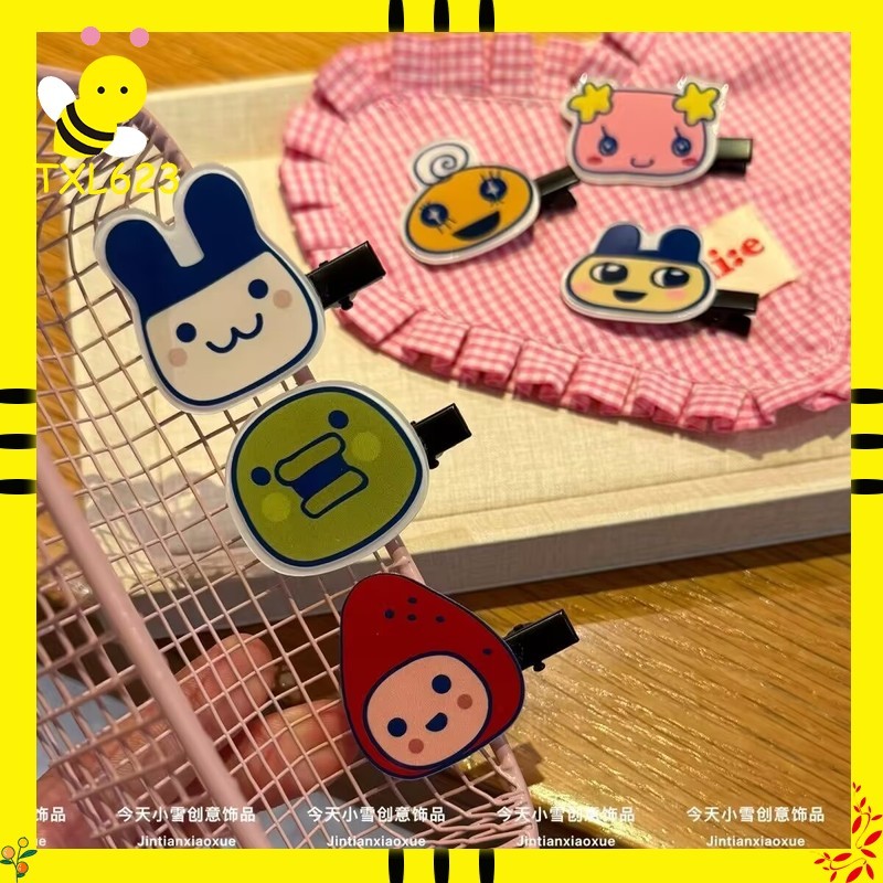 Tech Hair Accessories - Tamagotchi-Serie Haarspange Cartoon-Entenschnabel-Clip Seitlicher Pony-Clip Süßes