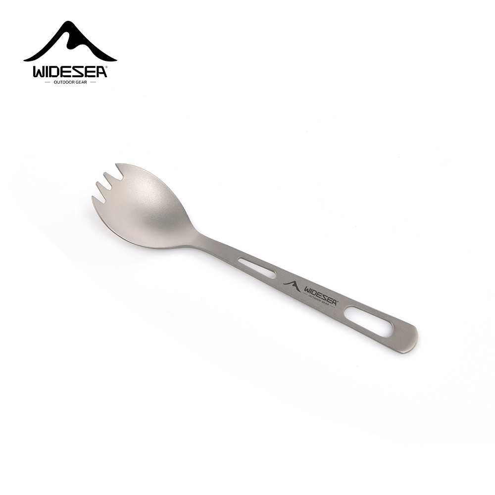 Hi Tech Kitchen Accessories - Widesea Camping-Kochset, Spork, Löffel aus Titan,