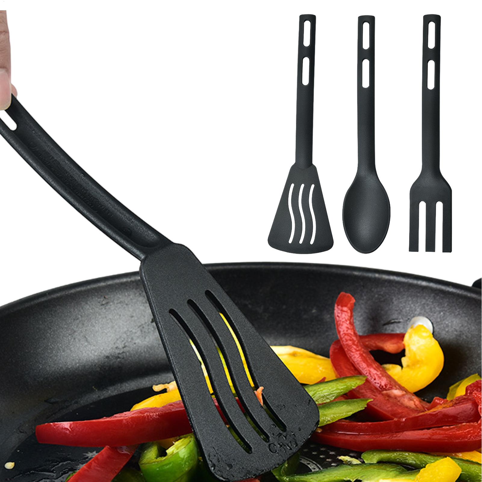 Hi Tech Kitchen Accessories - Hitzebeständiges Küchenutensilien-Set, tragbar, antihaftbeschichtet, Küchenzubehör, bequemer