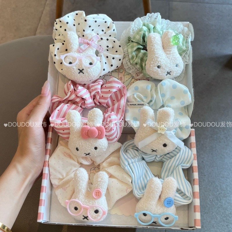 Tech Hair Accessories - Neues Miffy Süßes Haargummi, Voluminöses Haarband,