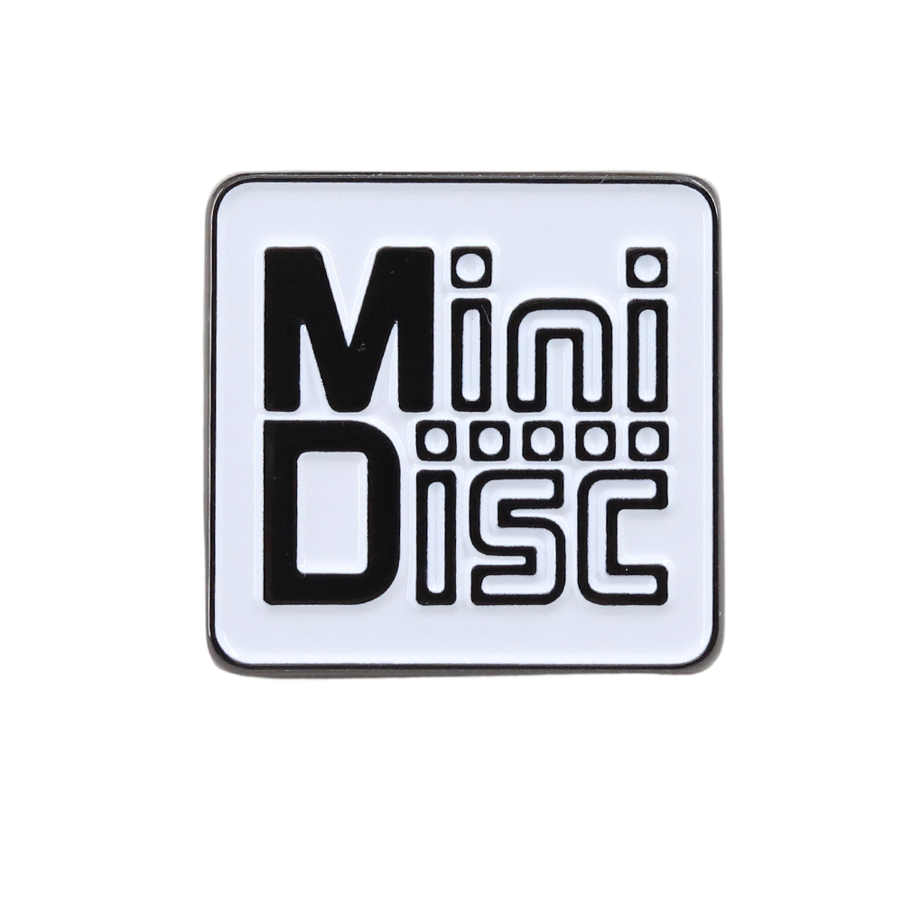 Tech Accessories Backpack - Vintage MiniDisc MD Logo Emaille Pin