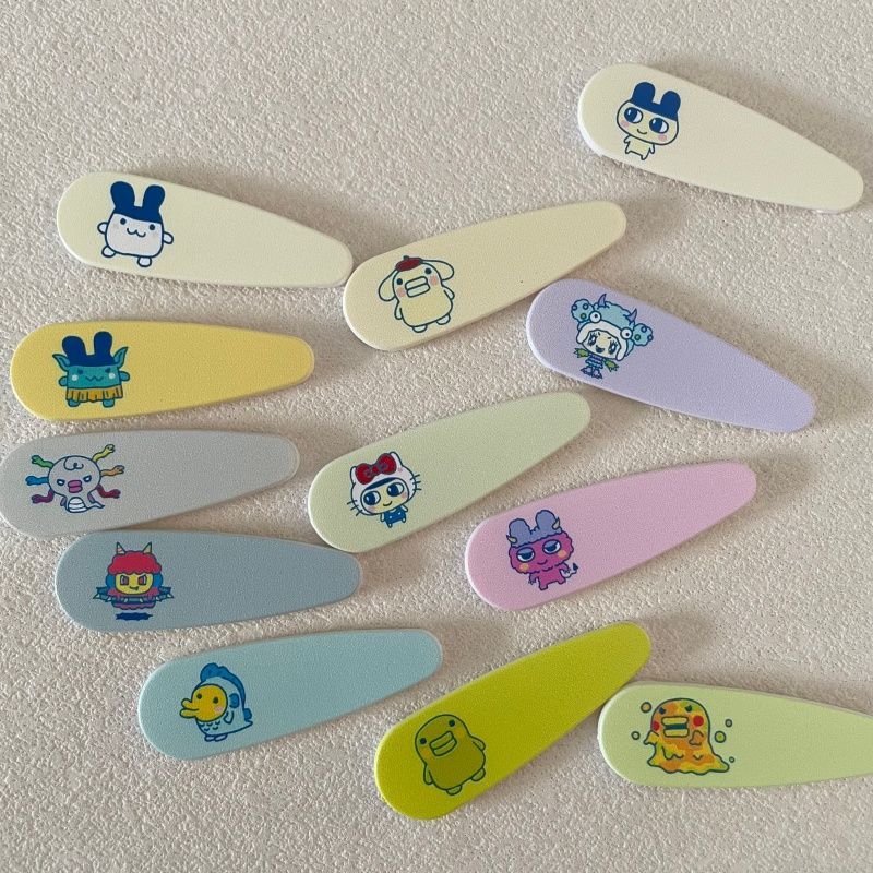 Tech Hair Accessories - Niedliche Cartoon-Tamagotchi Elektronische Haarspangen, Dekorative Haarclips,