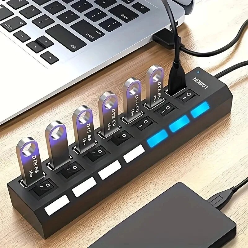 High Speed 4/7 Ports USB HUB 2 – Usb Hub 7 Port Bewertung und Preis