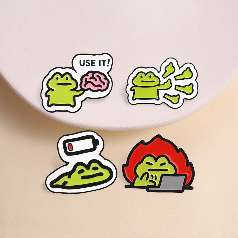 Lustige Frosch-Anstecknadeln,  – Kawaii Tech Accessories Bewertung und Preis