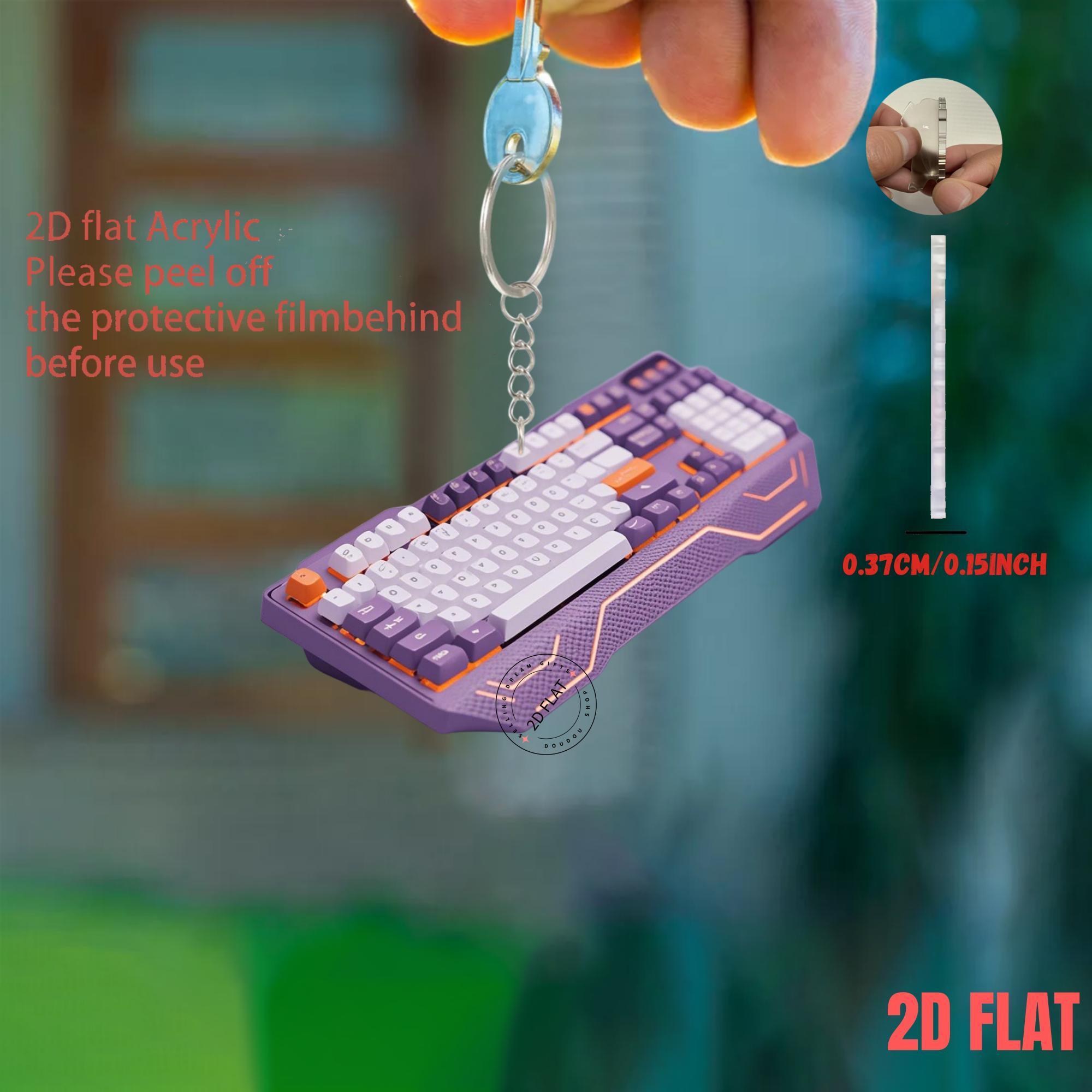 2D-Tastatur-Acryl-Schlüsselanh – Tech Accessories Backpack Bewertung und Preis
