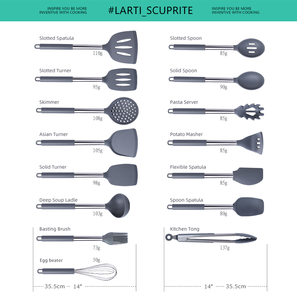 1er-Pack Silikon-Küchenutensil – Hi Tech Kitchen Accessories Bewertung und Preis