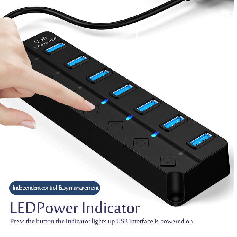 7-in-1 USB 3.0 Hub Multi-USB-S – Usb Hub 7 Port Bewertung und Preis