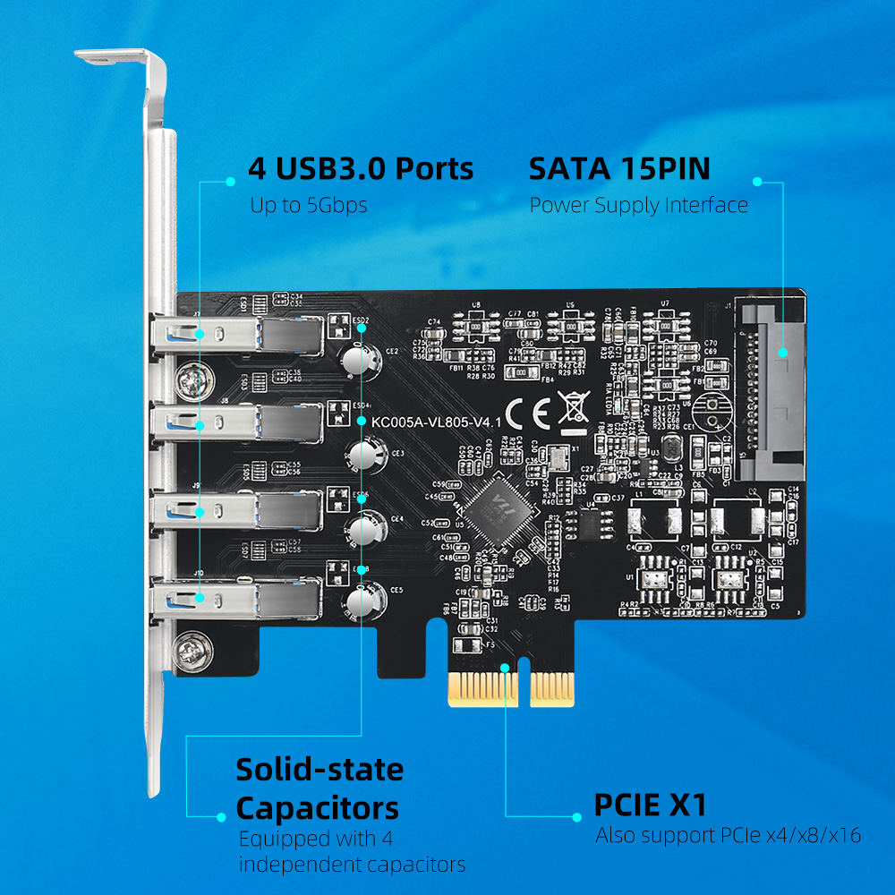 MAIWO USB 3.0 PCI-E Erweiterun – Usb Hub 7 Port Bewertung und Preis
