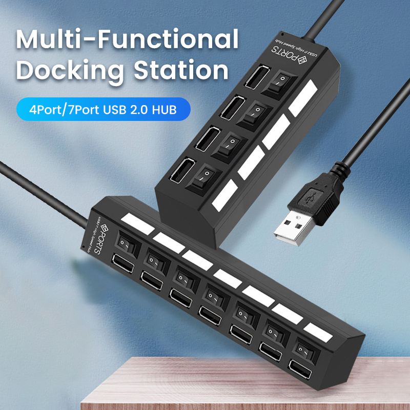 USB 2.0 Hub Multi USB Splitter – Usb Hub 7 Port Bewertung und Preis