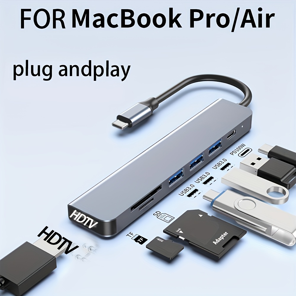 7-in-1 USB-C-Hub mit 4K HDMI-K – Usb Hub 7 Port Bewertung und Preis