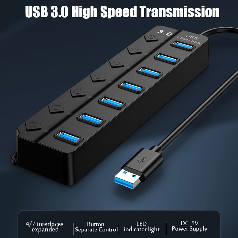 USB 3.0 Stromadapter 4/7 Ports – Usb Hub 7 Port Bewertung und Preis