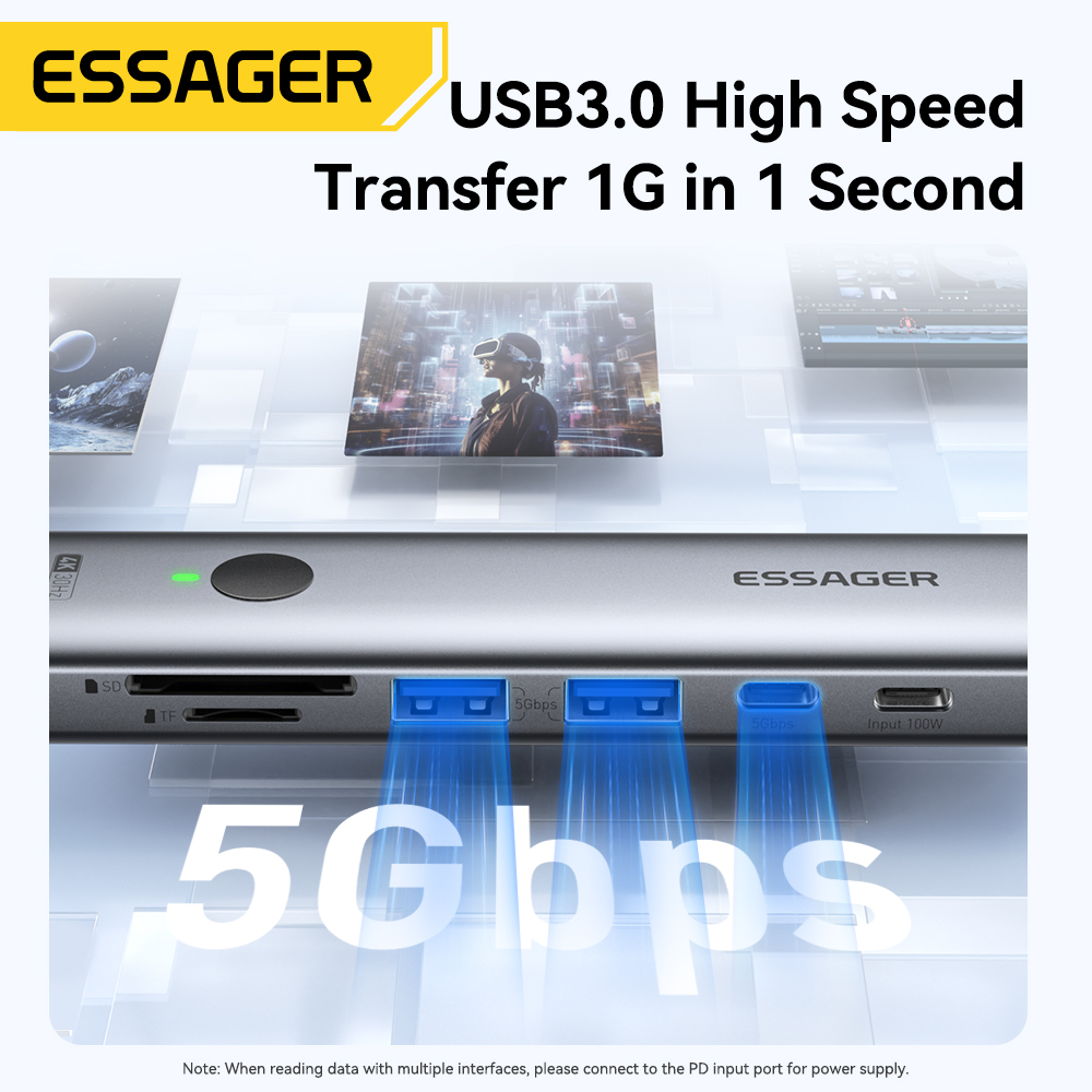 Essager USB C HUB 4K 7-in-1 Ty – Usb Hub 7 Port Bewertung und Preis